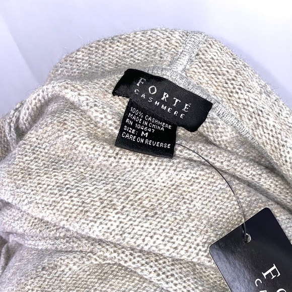 FORTE CASHMERE Open Front Cardigan NWT SZ M - Picture 8 of 8